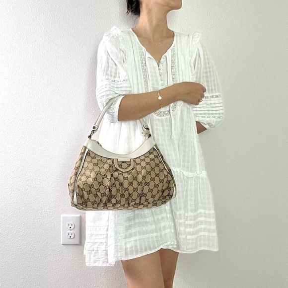 🍓GUCCI Abbey Canvas HandBag - Picture 2 of 14